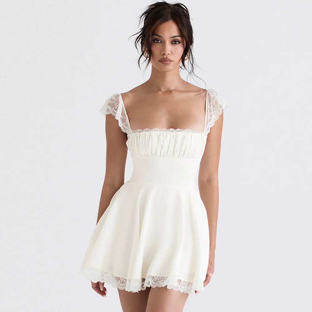 Luxe dress white Corset dress